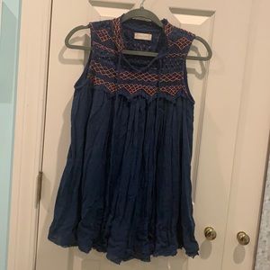 altard state blue and orange top